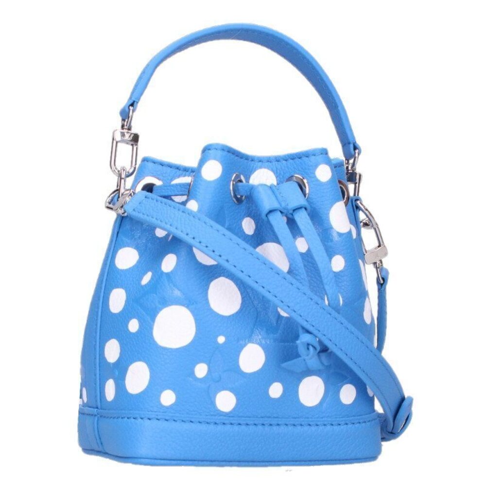 Louis Vuitton Infinity Dot Leather Shoulder Bag Blue White